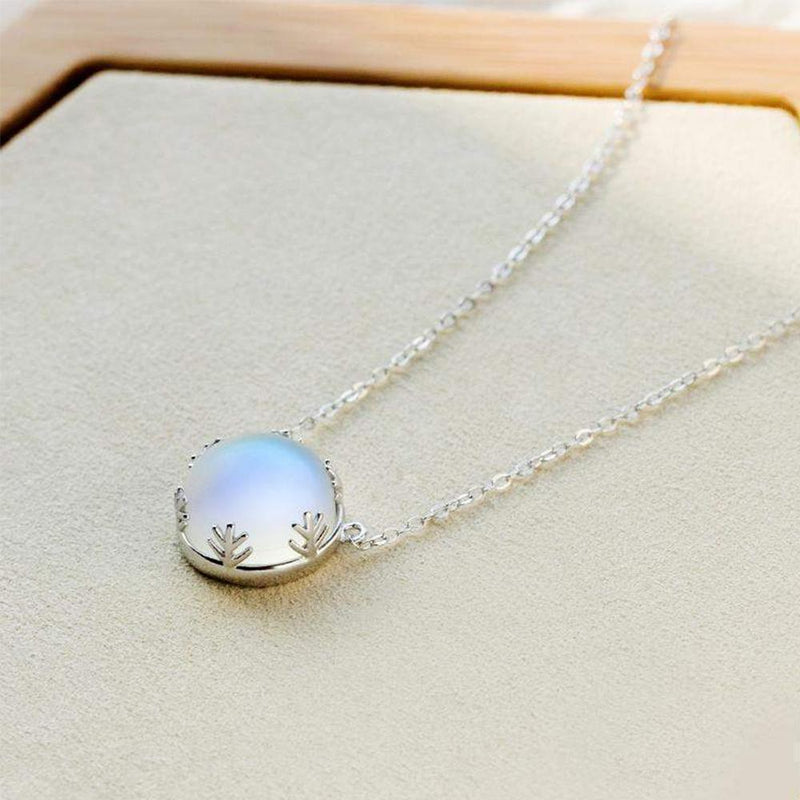 Aurore Borealis Silverhalsband