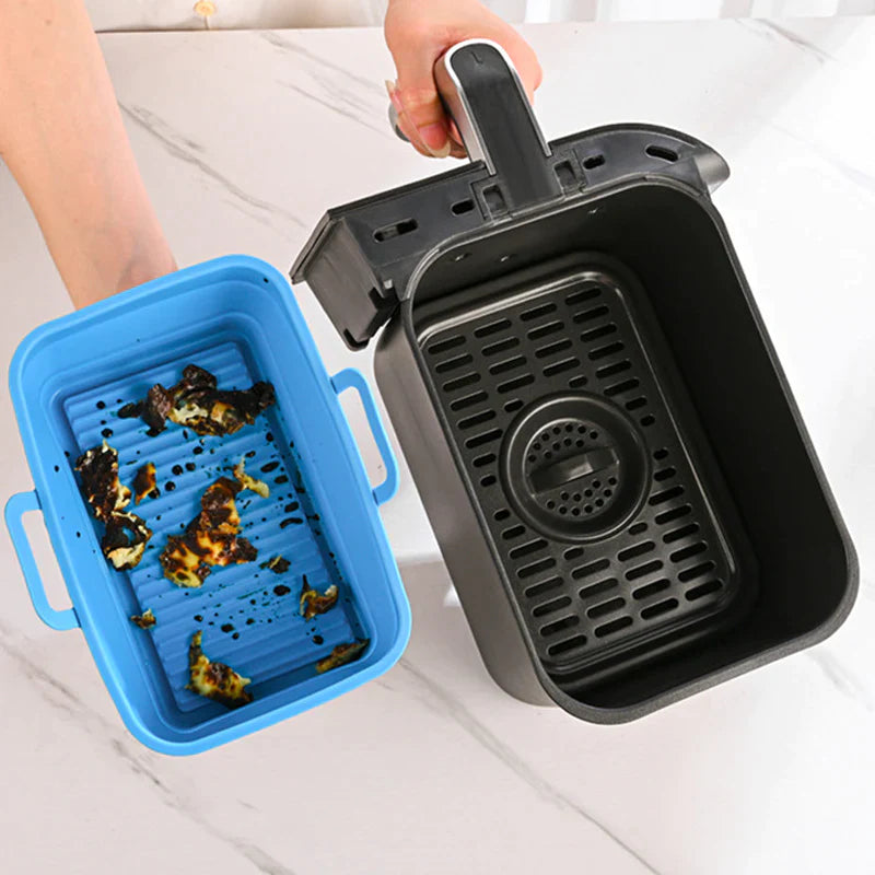 Hopfällbar Air Fryer bakplåt i silikon