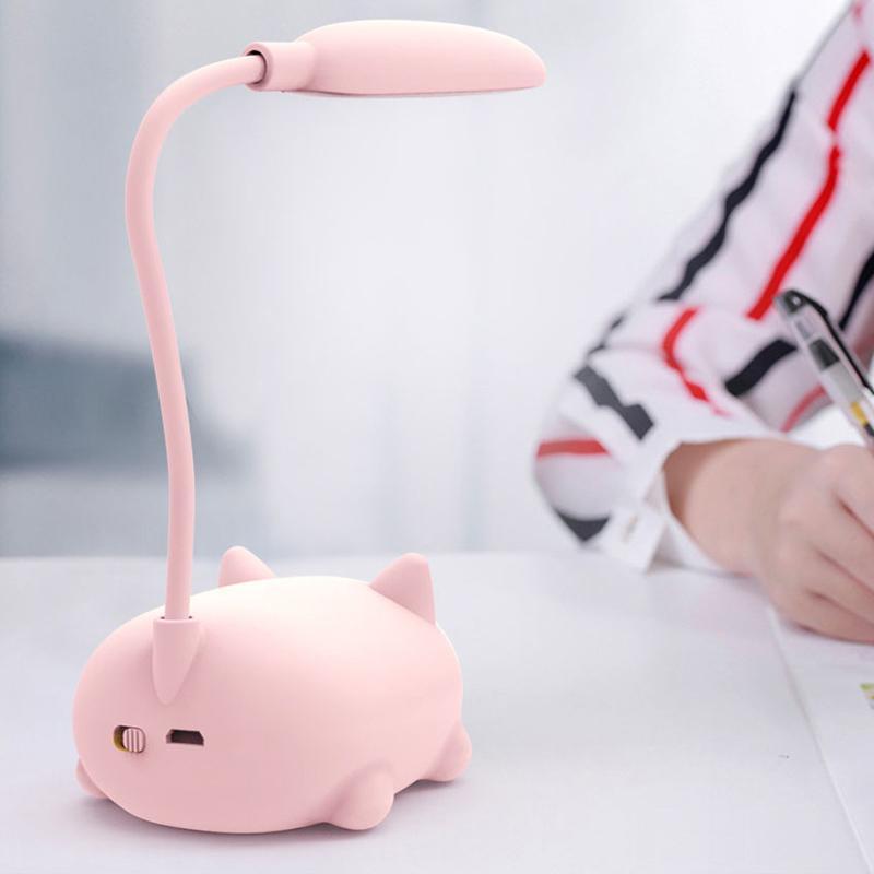 Tecknad katt LED-bordslampa