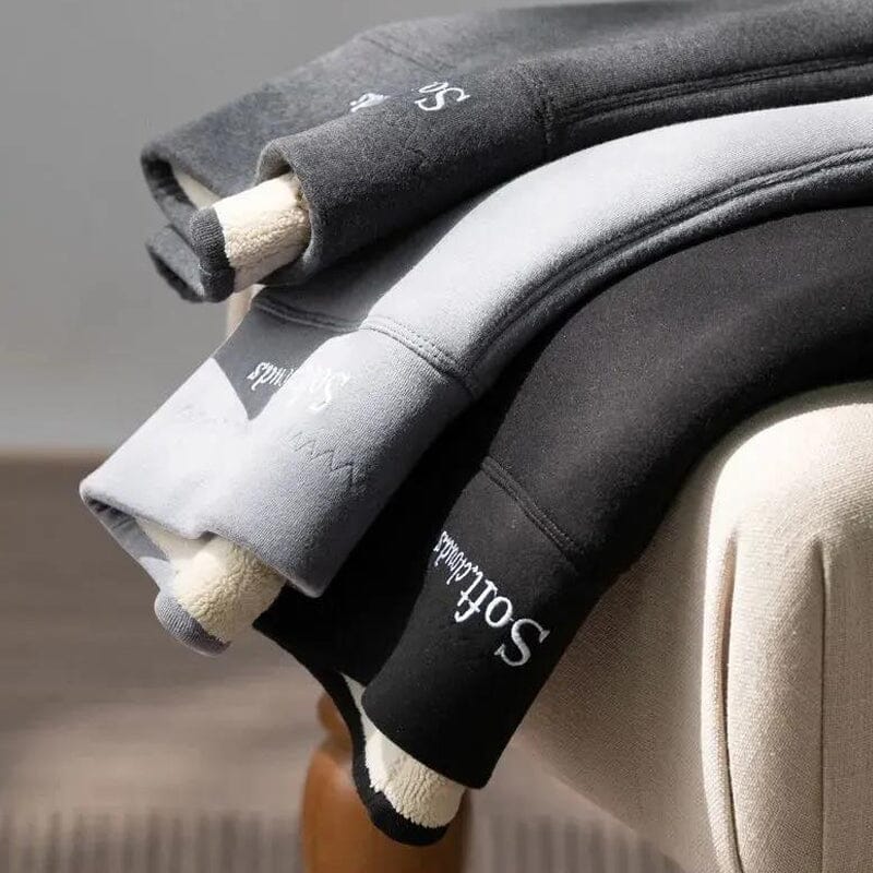 Casual Varma Vinter Solid Byxor