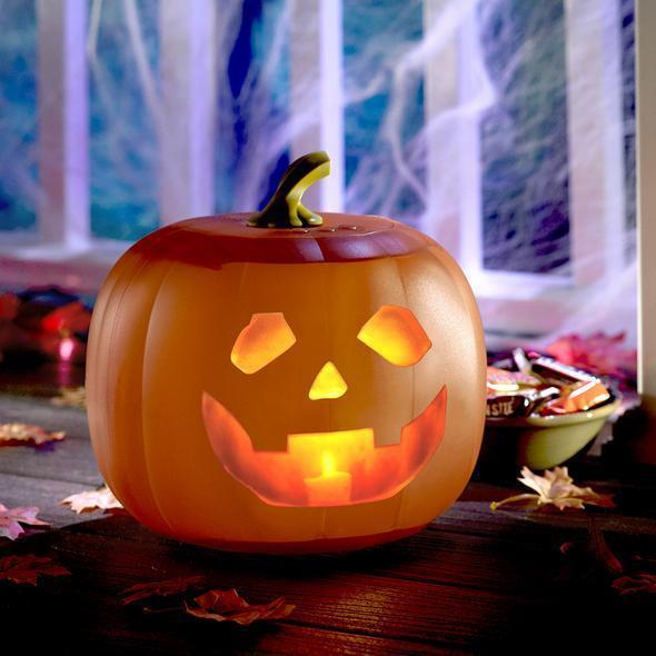 Halloween ljudaktiverad pumpa med inbyggd högtalare