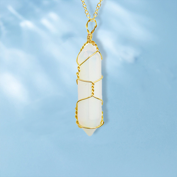 Hexagonal kristalltrådshänge