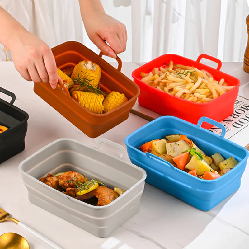 Hopfällbar Air Fryer bakplåt i silikon