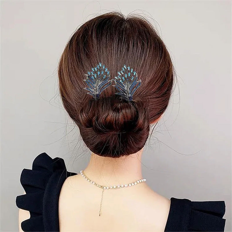 🌺Rhinestone Flower Hårklämma