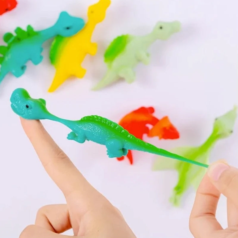 Slingshot Dinosaurieleksaker (slumpmässiga färger)