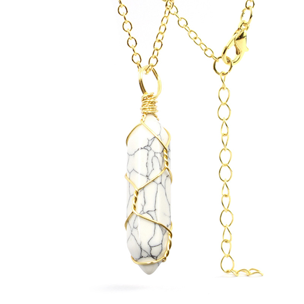 Hexagonal kristalltrådshänge