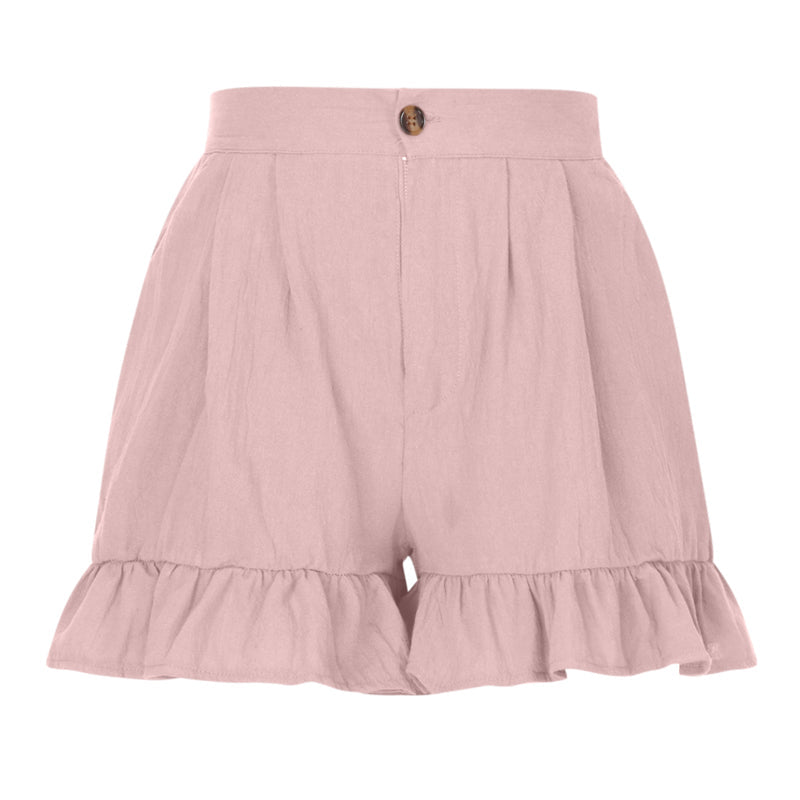 Shorts med hög midja för kvinnor