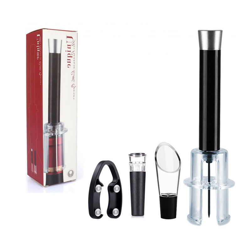 Manuell flasköppnare med lufttryck