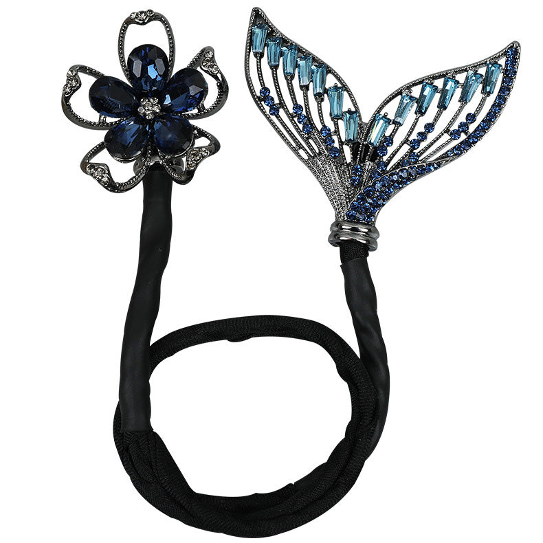 🌺Rhinestone Flower Hårklämma