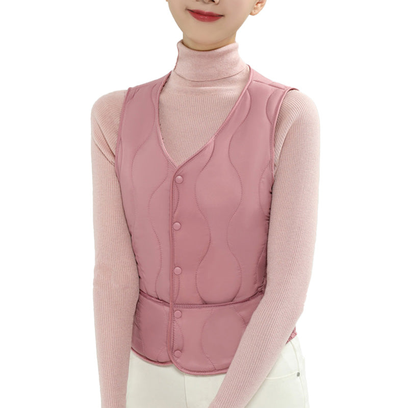 Ny ärmlös väst med tjocklek