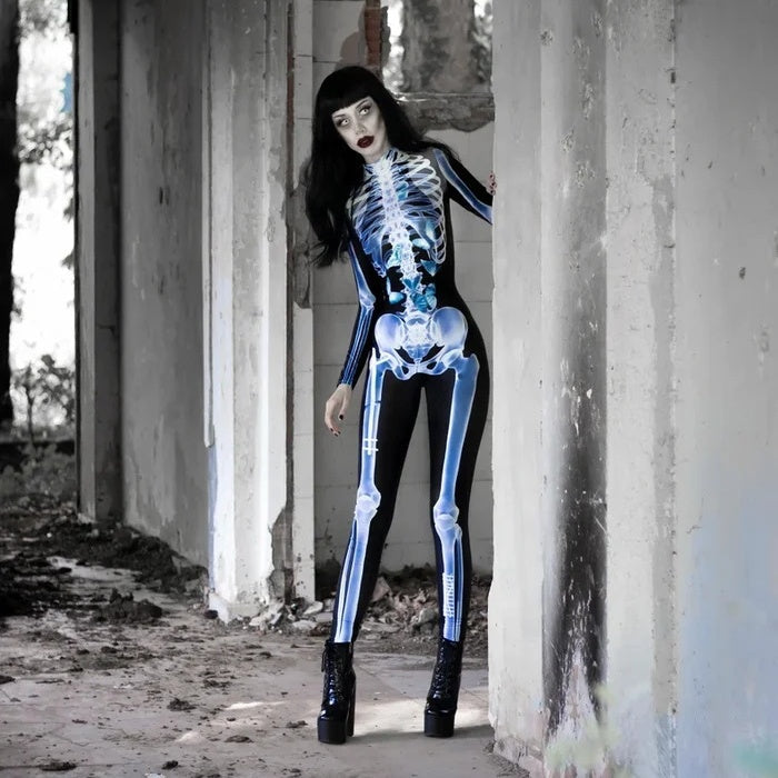 Halloween Sexig Dödskalle Bodysuit