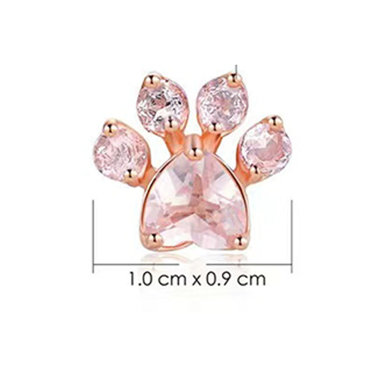 Söta Cat Paw örhängen