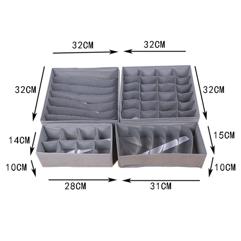Underkläder förvaringslådor set