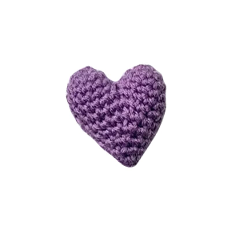 Pocket Hug Virkat hjärta Liten present